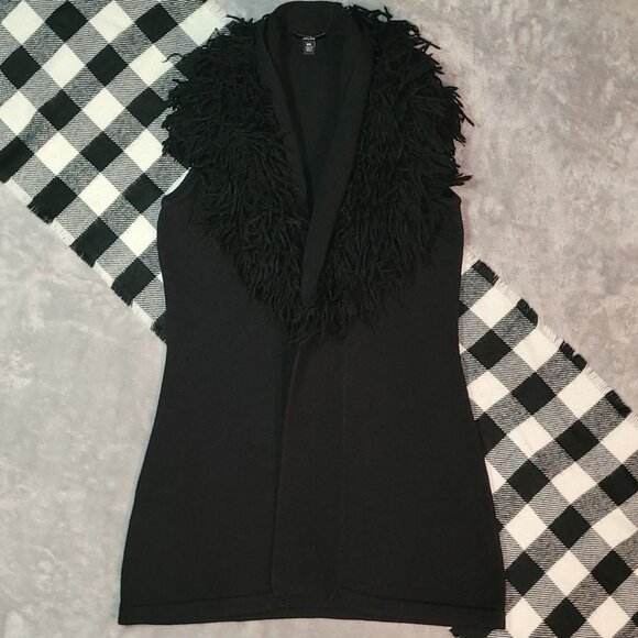 M/L | Jacob | Shaggy Collar Sleeveless Vest - Picture 1 of 5